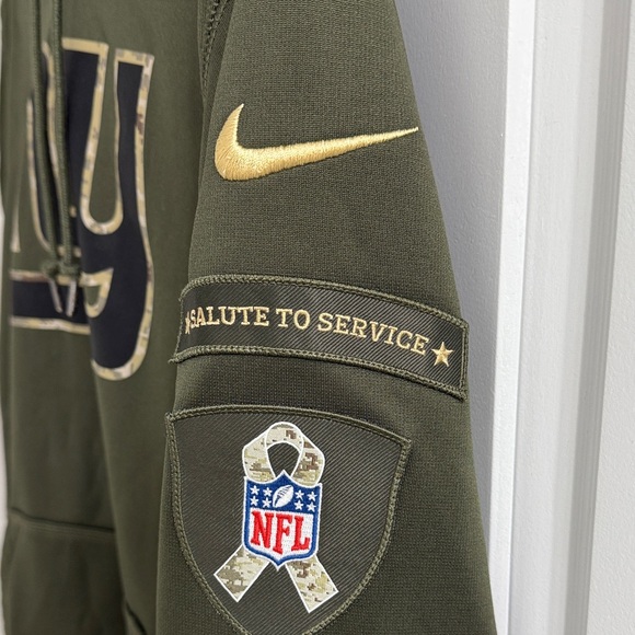 Nike “Salute To Service” Dark Green Men's Hoodie with Logo - Picture 4 of 7